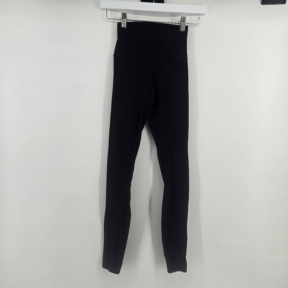 Lululemon Align Ribbed High-Rise Pant 28" - 0 Black - Picture 3 of 7